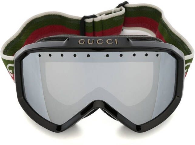 Gucci Eyewear Zonnebril met oversized montuur Zwart