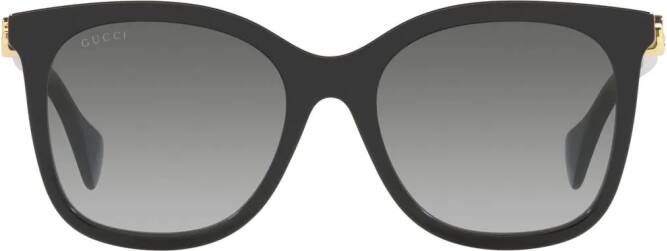 Gucci Eyewear GG zonnebril met oversized montuur Zwart