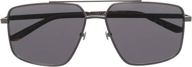 Gucci Eyewear Zonnebril met piloten montuur Zilver