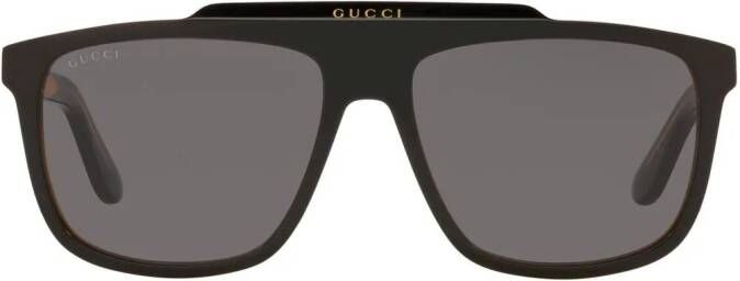 Gucci Eyewear Zonnebril met piloten montuur Zwart