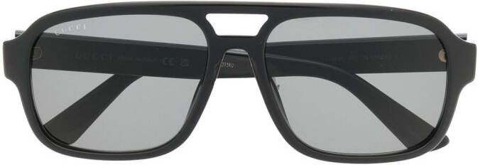 Gucci Eyewear Zonnebril met piloten montuur Zwart