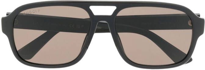 Gucci Eyewear Zonnebril met piloten montuur Zwart