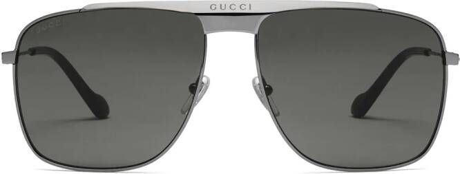 Gucci Eyewear Zonnebril met piloten montuur Zwart