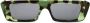 Gucci Eyewear Zonnebril met rechthoekig montuur Groen - Thumbnail 1