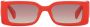 Gucci Eyewear Zonnebril met rechthoekig montuur Rood - Thumbnail 1