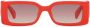 Gucci Eyewear Zonnebril met rechthoekig montuur Rood - Thumbnail 1