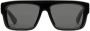 Gucci Eyewear Zonnebril met rechthoekig montuur Zwart - Thumbnail 1