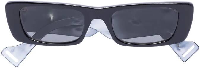 Gucci Eyewear Zonnebril met rechthoekig montuur Zwart