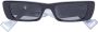Gucci Eyewear Zonnebril met rechthoekig montuur Zwart - Thumbnail 1