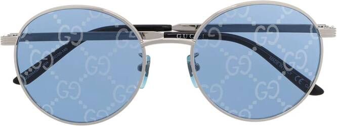Gucci Eyewear Zonnebril met rond montuur Zilver