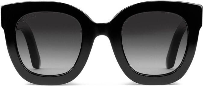 Gucci Eyewear zonnebril met rond montuur Zwart