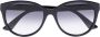 Gucci Eyewear Zonnebril met rond montuur Zwart - Thumbnail 1