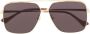 Gucci Eyewear Zonnebril met vierkant montuur Goud - Thumbnail 1
