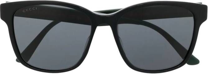 Gucci Eyewear Zonnebril met vierkant montuur Zwart