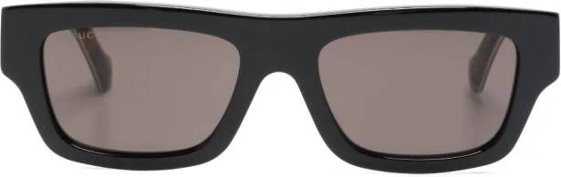 Gucci Eyewear Zonnebril met vierkant montuur Zwart