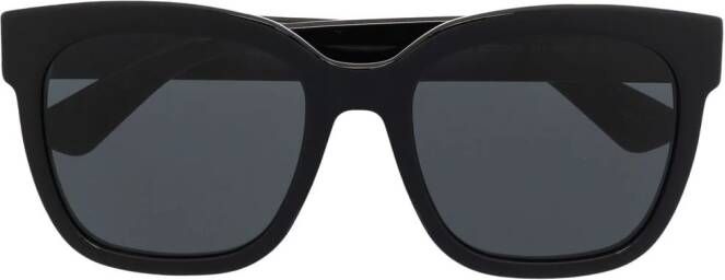 Gucci Eyewear GG zonnebril met vierkant montuur Zwart