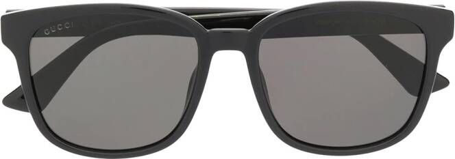 Gucci Eyewear Zonnebril met vierkant montuur Zwart