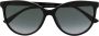 Gucci Eyewear Zonnebril met Web-streep Zwart - Thumbnail 1