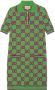Gucci Gebreide mini-jurk Groen - Thumbnail 1