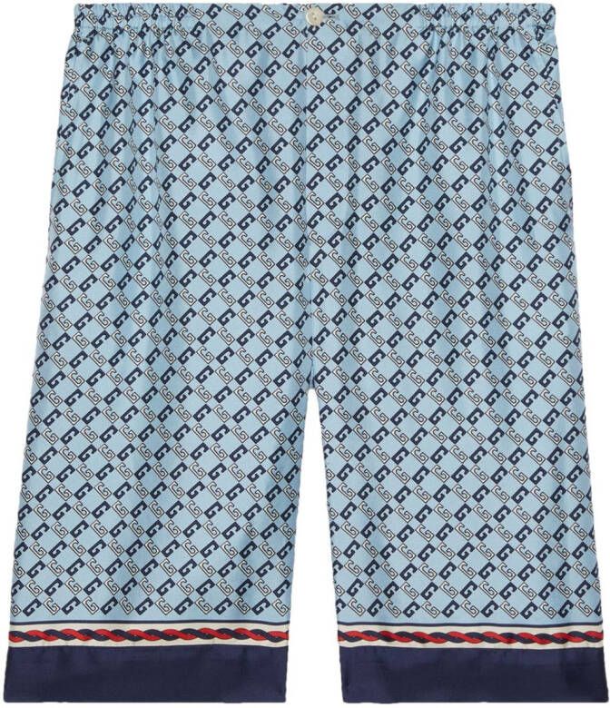 Gucci Zijden shorts Blauw