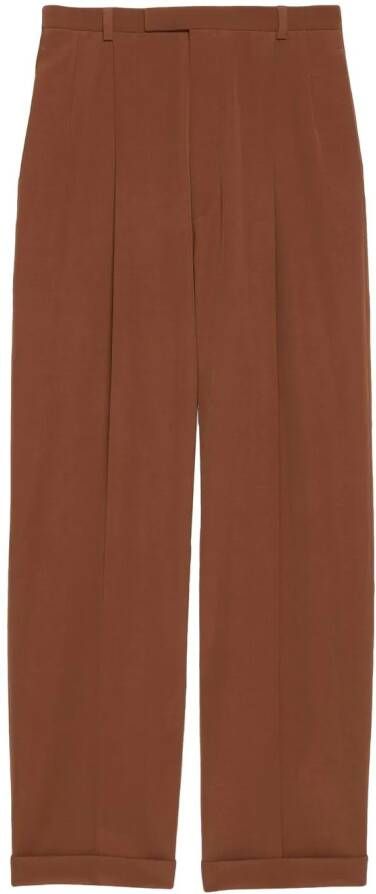 Gucci Geplooide broek Bruin
