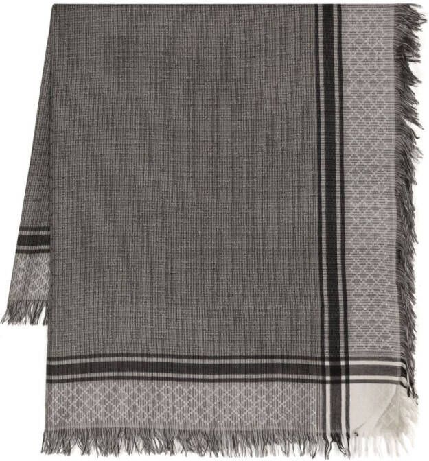 Gucci Geruite sjaal Zwart