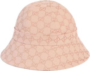 Gucci GG-canvas bucket hat Roze