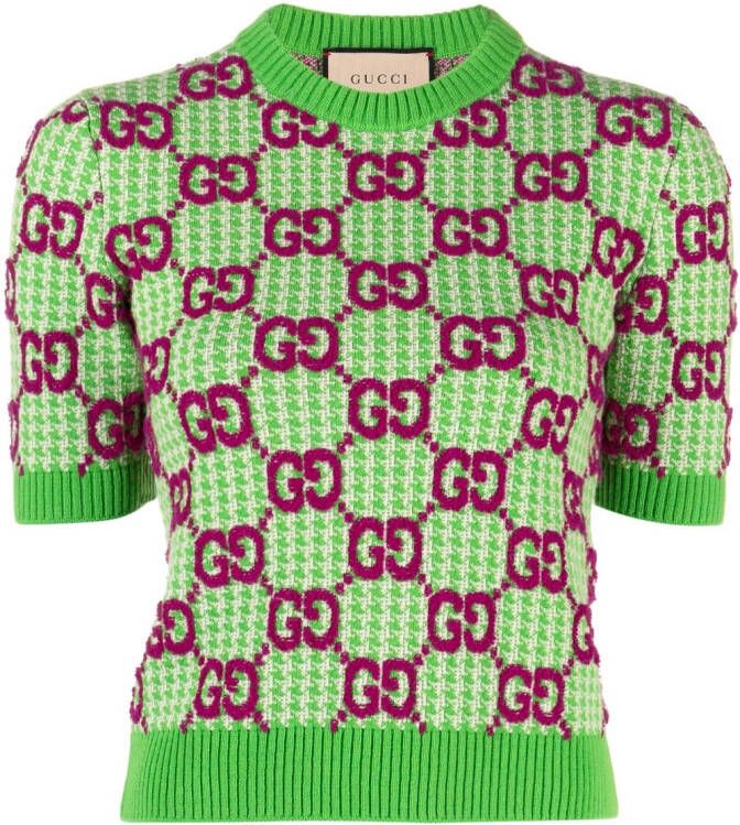 Gucci Top met logo Groen
