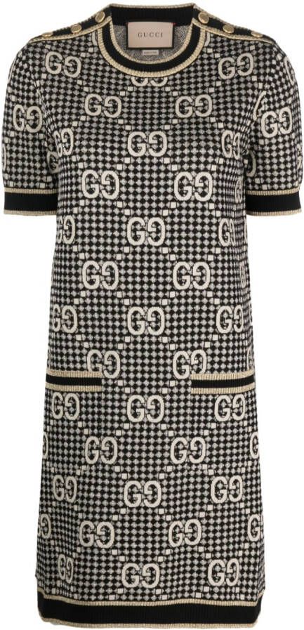 Gucci Gebreide mini-jurk Zwart