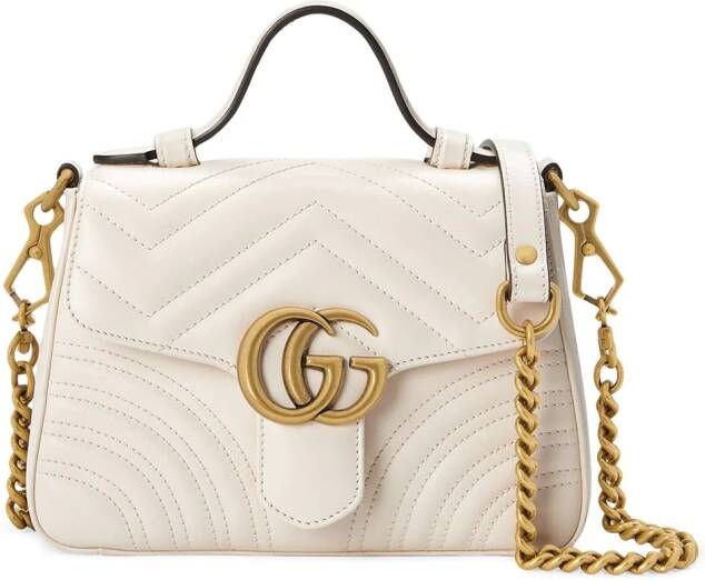Gucci GG Marmont kleine tas Wit