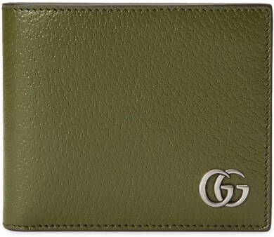 Gucci GG Marmont leren portemonnee Groen