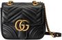 Gucci GG Marmont mini schoudertas Zwart - Thumbnail 1