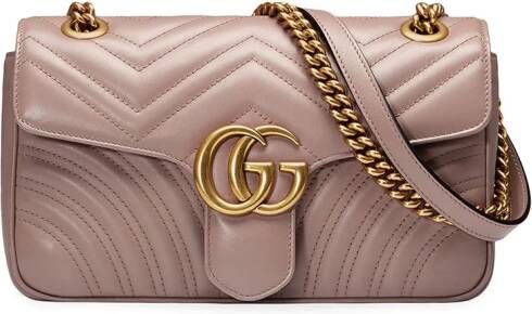 Gucci GG Marmont kleine schoudertas Roze