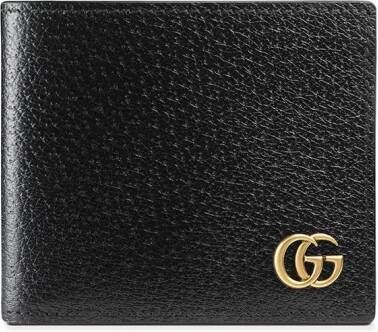 Gucci GG Marmont leren portemonnee Zwart