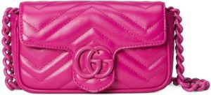 Gucci GG Marmont gevoerde heuptas Roze