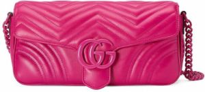 Gucci GG Marmont schoudertas Roze
