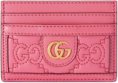 Gucci Matelassé pasjeshouder met GG-logo Roze