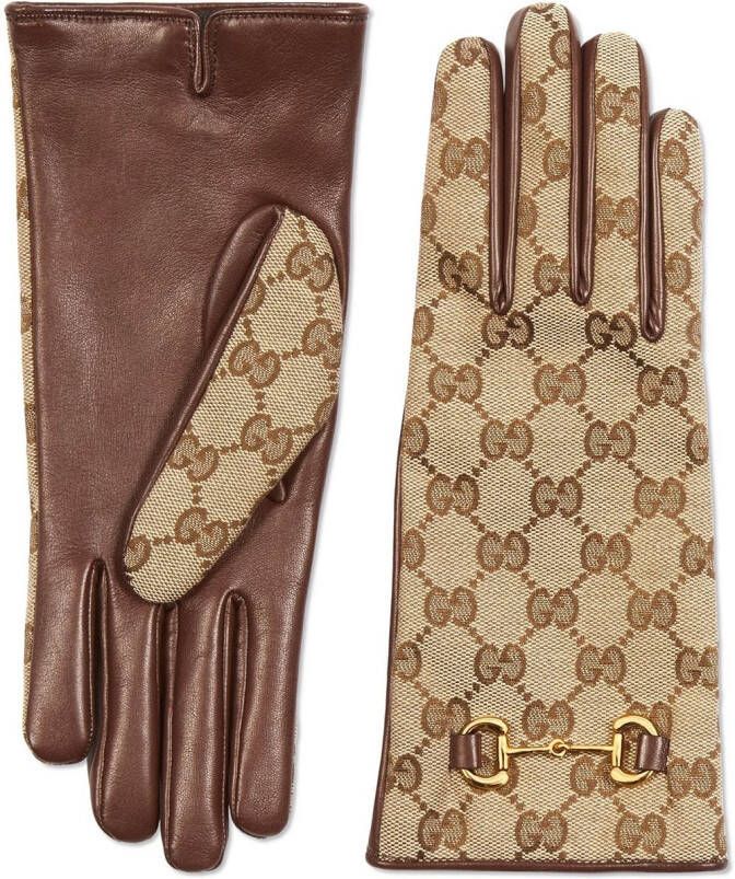 Gucci GG Supreme handschoenen Bruin