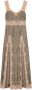 Gucci Zijden jurk met GG Supreme print Beige - Thumbnail 1