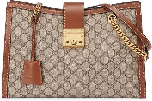 Gucci Schoudertas met hangslot Beige