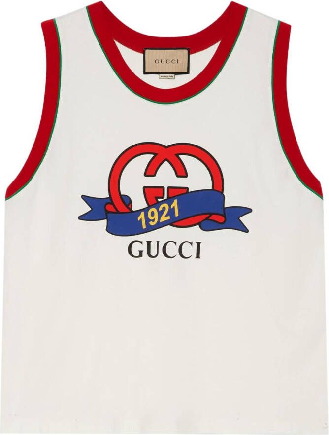 Gucci Tanktop met GG logo Wit