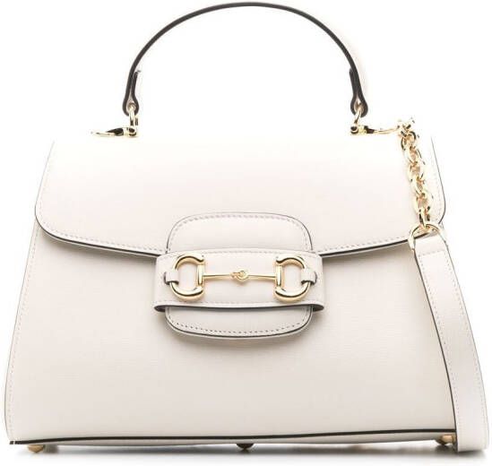 Gucci Horsebit 1955 shopper Wit