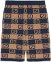 Gucci Intarsia shorts Blauw - Thumbnail 1