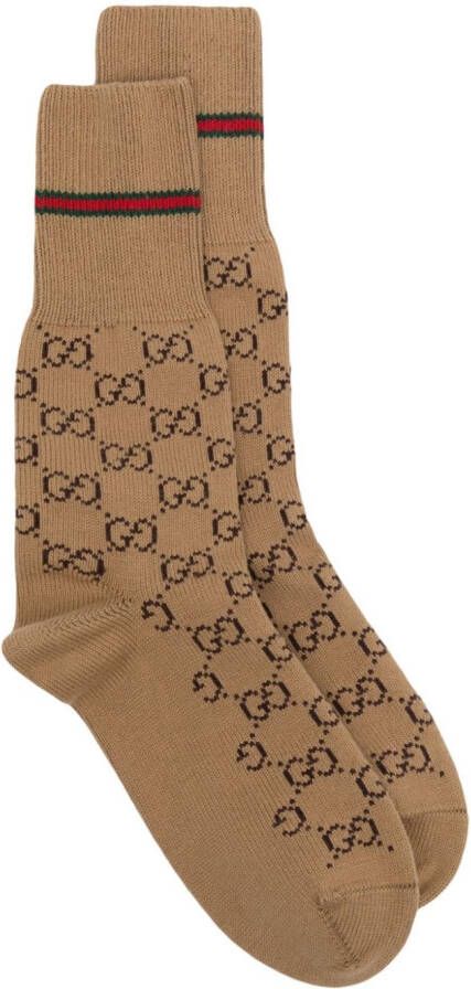 Gucci Intarsia sokken Bruin