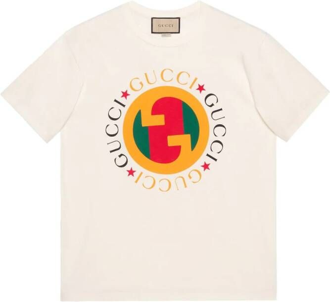Gucci T-shirt met GG-logo Wit