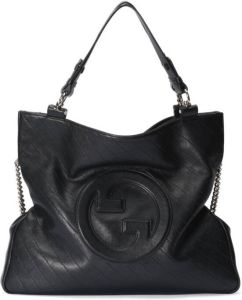 Gucci Interlocking G leather tote bag Zwart