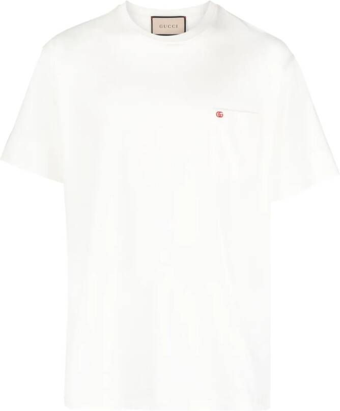 Gucci T-shirt met GG-logo Wit