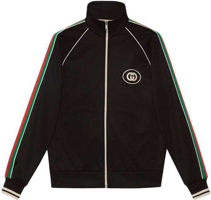 Gucci Trainingsjack met logo Zwart