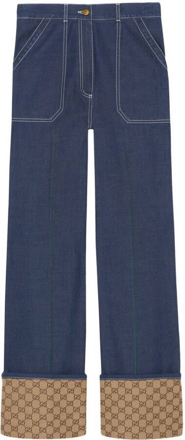 Gucci Jeans met cuffs Blauw