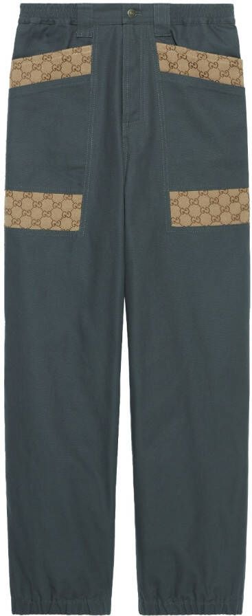 Gucci Jeans met monogram patroon Grijs